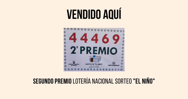 segundo premio loteria nacional